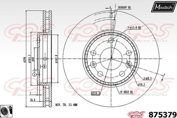 Maxtech 72940006 - Pistone, Pinza freno autozon.pro