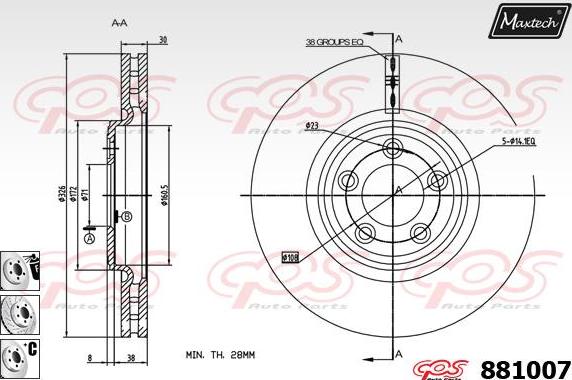 Maxtech 72940008 - Pistone, Pinza freno autozon.pro