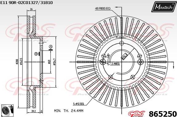 Maxtech 72940020 - Pistone, Pinza freno autozon.pro