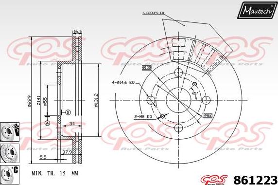 Maxtech 72941004 - Pistone, Pinza freno autozon.pro