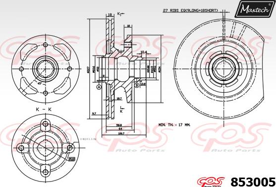 Maxtech 72948041 - Pistone, Pinza freno autozon.pro