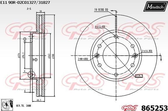 Maxtech 72948066 - Pistone, Pinza freno autozon.pro