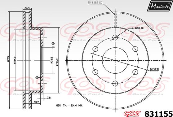 Maxtech 811224 - Discofreno autozon.pro