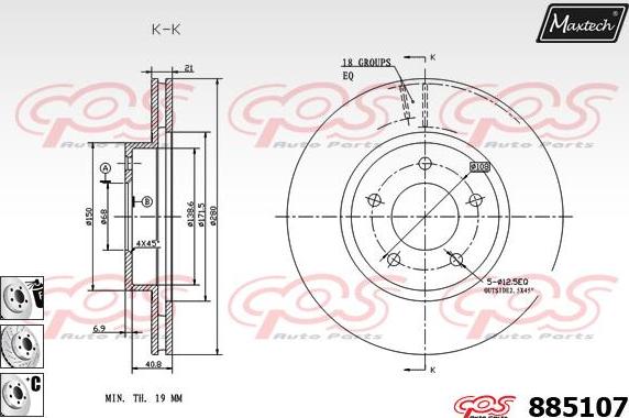 Maxtech 72948019 - Pistone, Pinza freno autozon.pro