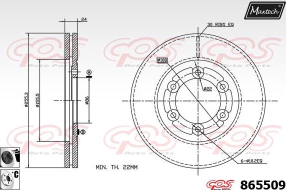 Maxtech 72948015 - Pistone, Pinza freno autozon.pro