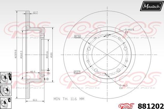 Maxtech 72948021 - Pistone, Pinza freno autozon.pro