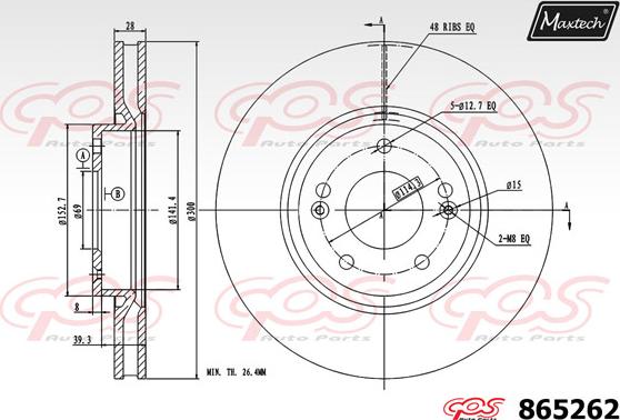 Maxtech 72943003 - Pistone, Pinza freno autozon.pro