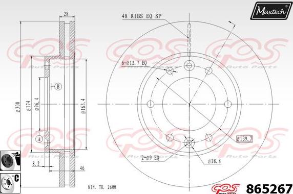 Maxtech 72943013 - Pistone, Pinza freno autozon.pro