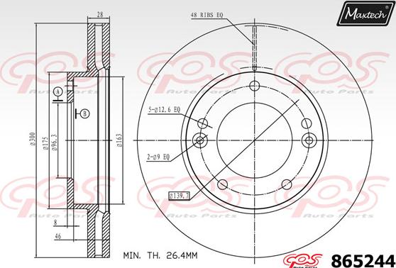 Maxtech 72943012 - Pistone, Pinza freno autozon.pro