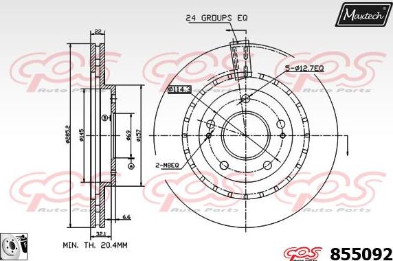 Maxtech 72943027 - Pistone, Pinza freno autozon.pro