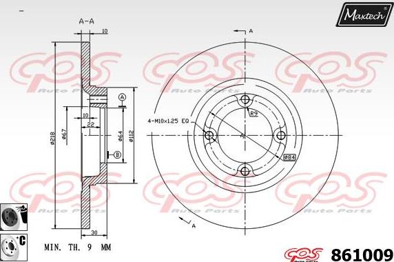 Maxtech 72942002 - Pistone, Pinza freno autozon.pro