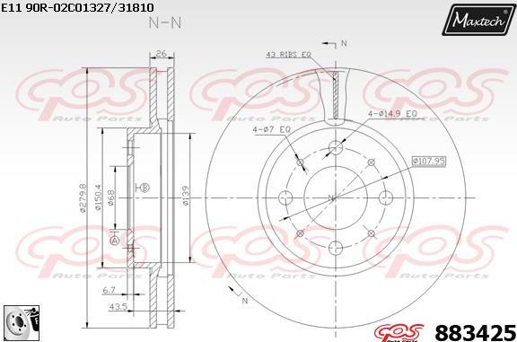 Maxtech 72942029 - Pistone, Pinza freno autozon.pro