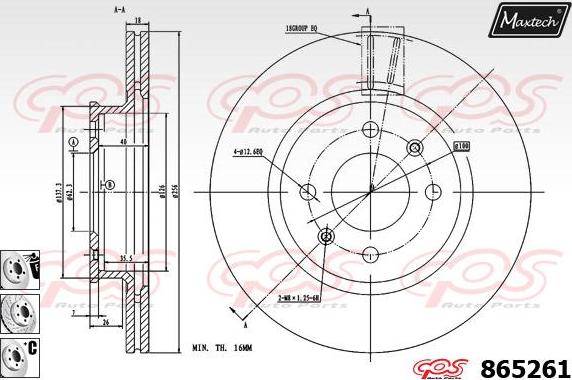 Maxtech 72942020 - Pistone, Pinza freno autozon.pro