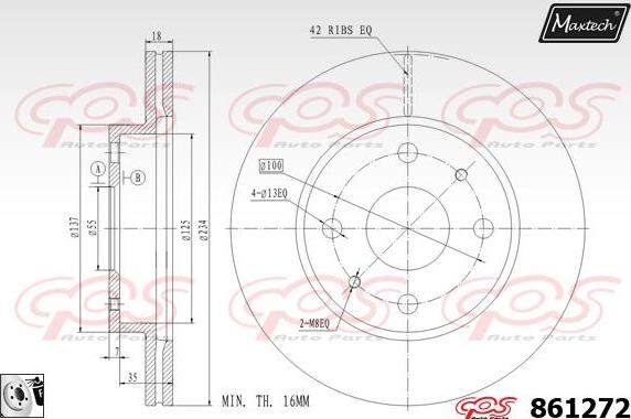 Maxtech 72954055 - Pistone, Pinza freno autozon.pro