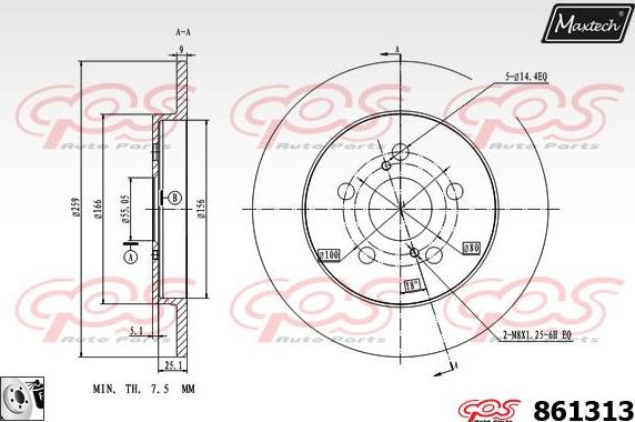 Maxtech 72954069 - Pistone, Pinza freno autozon.pro