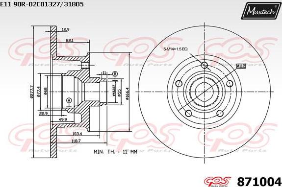 Maxtech 72954004 - Pistone, Pinza freno autozon.pro