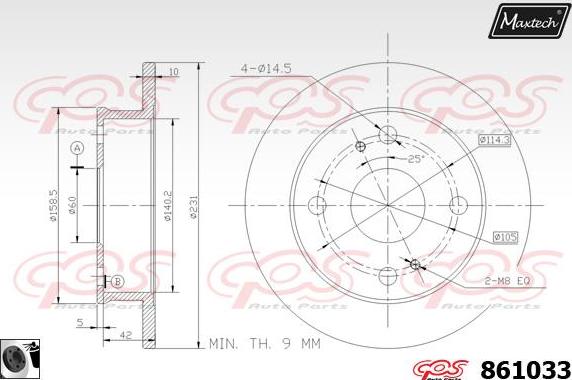 Maxtech 72954001 - Pistone, Pinza freno autozon.pro