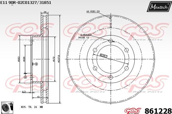 Maxtech 72954012 - Pistone, Pinza freno autozon.pro