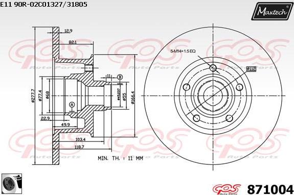 Maxtech 72954035 - Pistone, Pinza freno autozon.pro