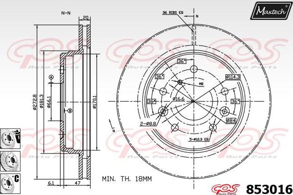 Maxtech 72954030 - Pistone, Pinza freno autozon.pro