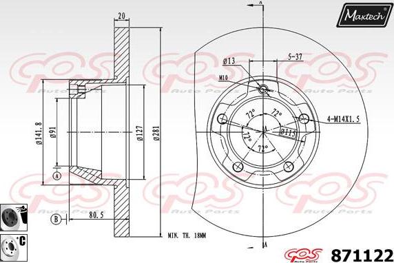 Maxtech 72954027 - Pistone, Pinza freno autozon.pro