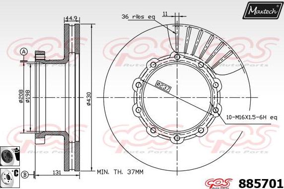 Maxtech 72951027 - Pistone, Pinza freno autozon.pro