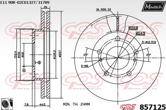 Maxtech 72952008 - Pistone, Pinza freno autozon.pro