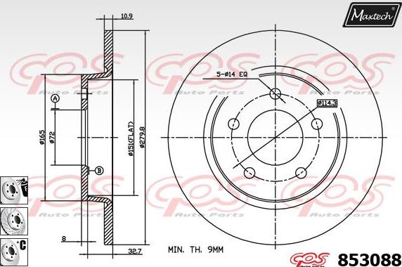 Maxtech 72952007 - Pistone, Pinza freno autozon.pro