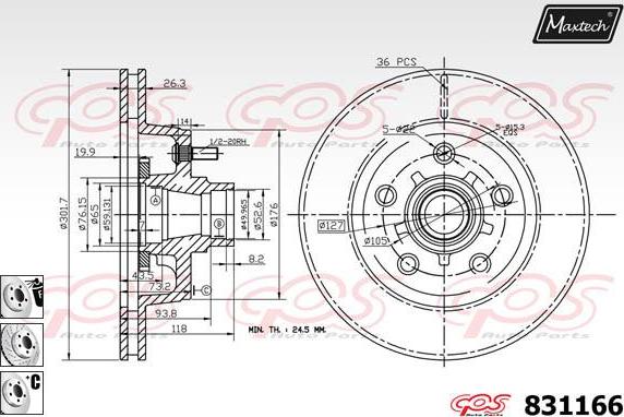 Maxtech 881229 - Discofreno autozon.pro