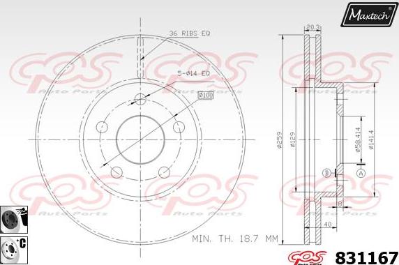 Maxtech 72957051 - Pistone, Pinza freno autozon.pro