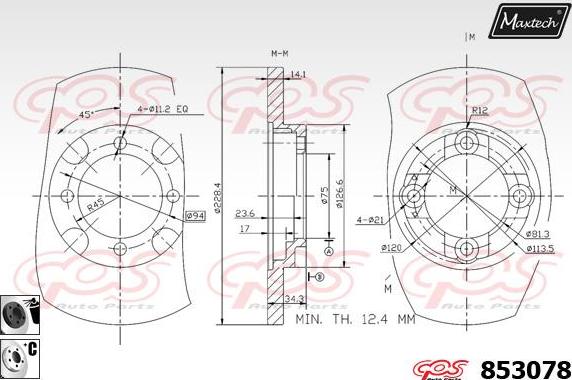 Maxtech 72957007 - Pistone, Pinza freno autozon.pro