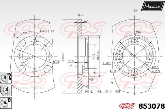 Maxtech 72957010 - Pistone, Pinza freno autozon.pro