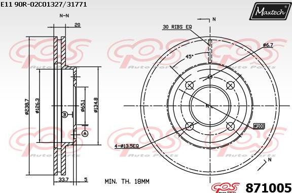 Maxtech 72957018 - Pistone, Pinza freno autozon.pro