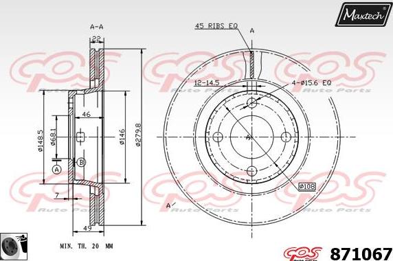 Maxtech 72957013 - Pistone, Pinza freno autozon.pro