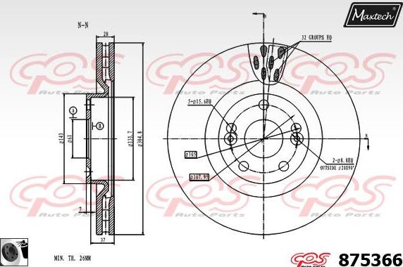 Maxtech 72960015 - Pistone, Pinza freno autozon.pro