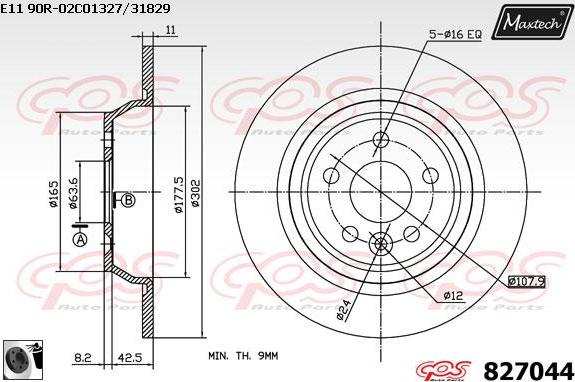 Maxtech 72960010 - Pistone, Pinza freno autozon.pro