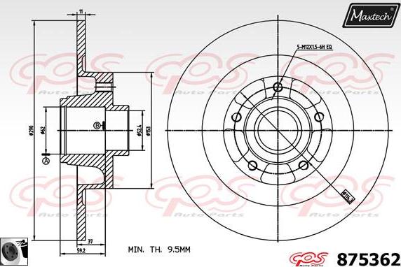 Maxtech 72960012 - Pistone, Pinza freno autozon.pro