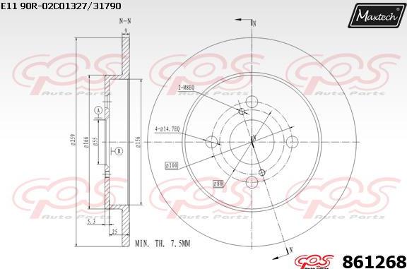 Maxtech 72934004 - Pistone, Pinza freno autozon.pro