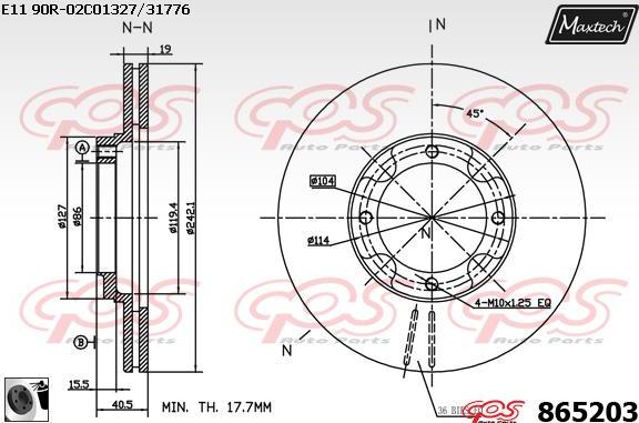 Maxtech 72934014 - Pistone, Pinza freno autozon.pro