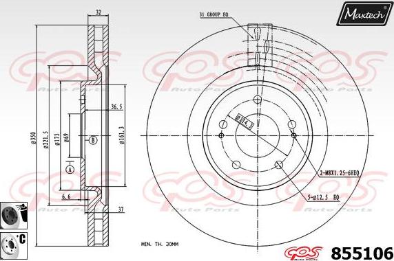 Maxtech 72935002 - Pistone, Pinza freno autozon.pro