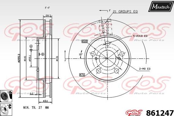 Maxtech 72935010 - Pistone, Pinza freno autozon.pro