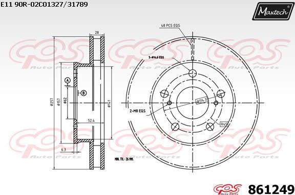 Maxtech 72936009 - Pistone, Pinza freno autozon.pro