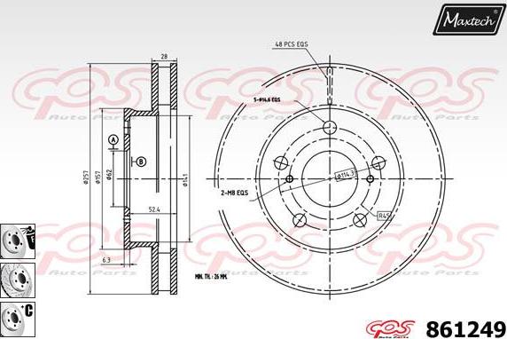 Maxtech 871555 - Discofreno autozon.pro