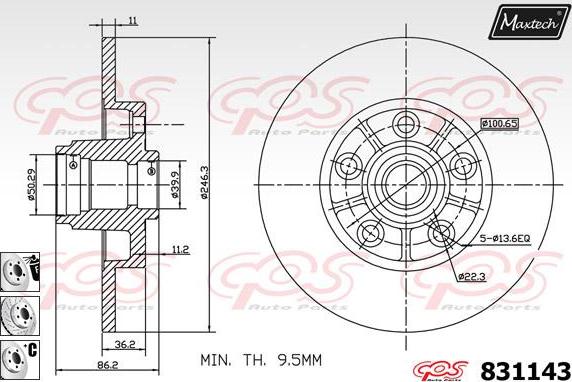 Maxtech 72936038 - Pistone, Pinza freno autozon.pro