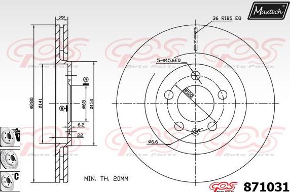 Maxtech 72930022 - Pistone, Pinza freno autozon.pro