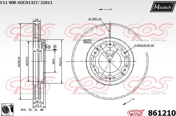 Maxtech 72931001 - Pistone, Pinza freno autozon.pro