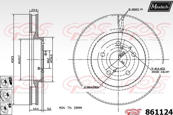 Maxtech 72938048 - Pistone, Pinza freno autozon.pro