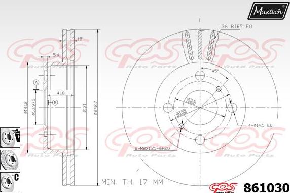 Maxtech 72938007 - Pistone, Pinza freno autozon.pro