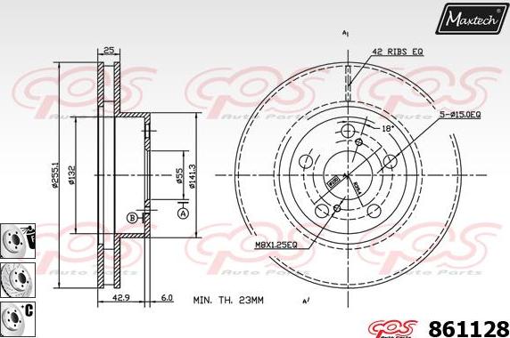 Maxtech 72938010 - Pistone, Pinza freno autozon.pro