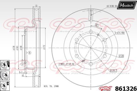 Maxtech 871092 - Discofreno autozon.pro